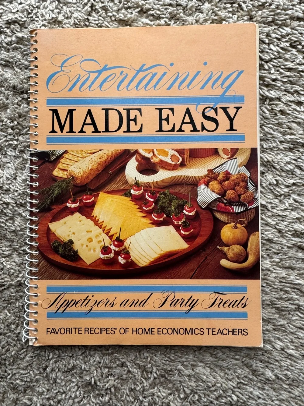 Vintage Entertaining Made Easy Cookbook – Appetizers & Party Treats Spiral Bound